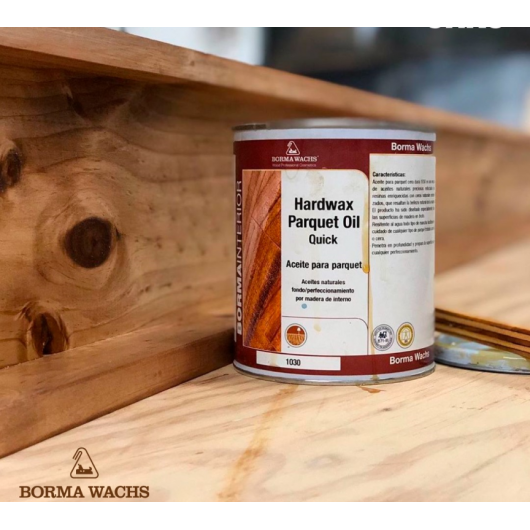 Borma Wachs Hardwax Parquet Oil Quick Λάδι Υπόστρωμα-Τελείωμα με Κερί Hardwax 1030 Άχρωμο ΜΑΤ