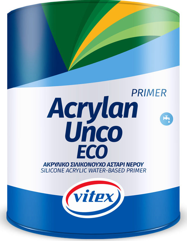 Vitex Acrylan Unco Eco Οικολογικό Σιλικονούχο Μικρονιζέ Ακρυλικό Αστάρι Νερού Κατάλληλο για Τοιχοποιία