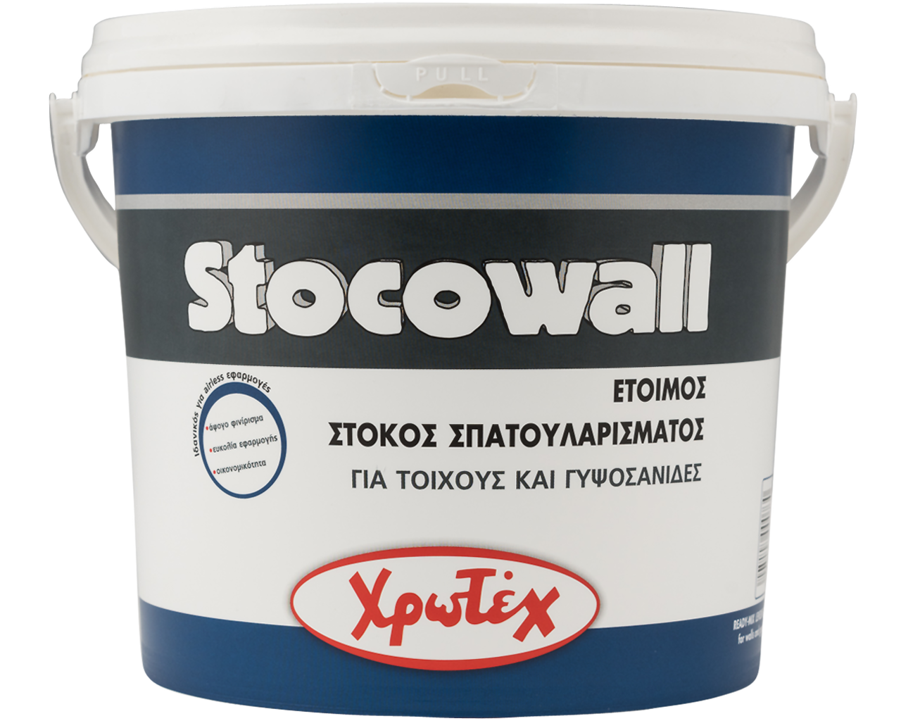 Χρωτέχ Stocowall Στόκος Σπατουλαρίσματος για Τοίχους & Γυψοσανίδες Λευκός 20kg