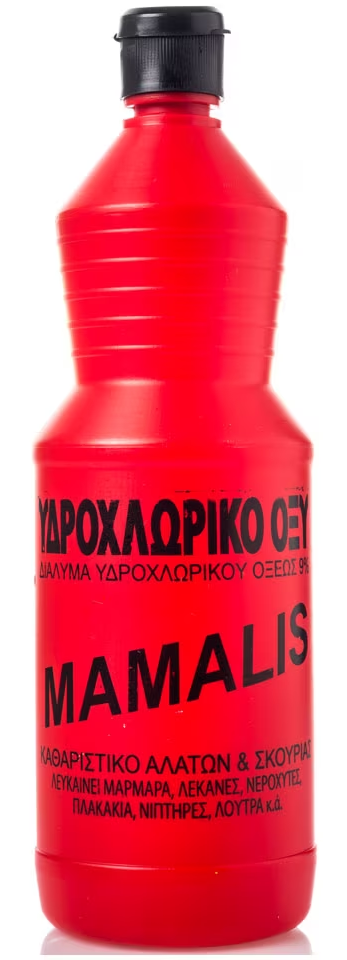 Mamalis Υδροχλωρικό Οξύ 9% Ακουαφόρτε 430ml