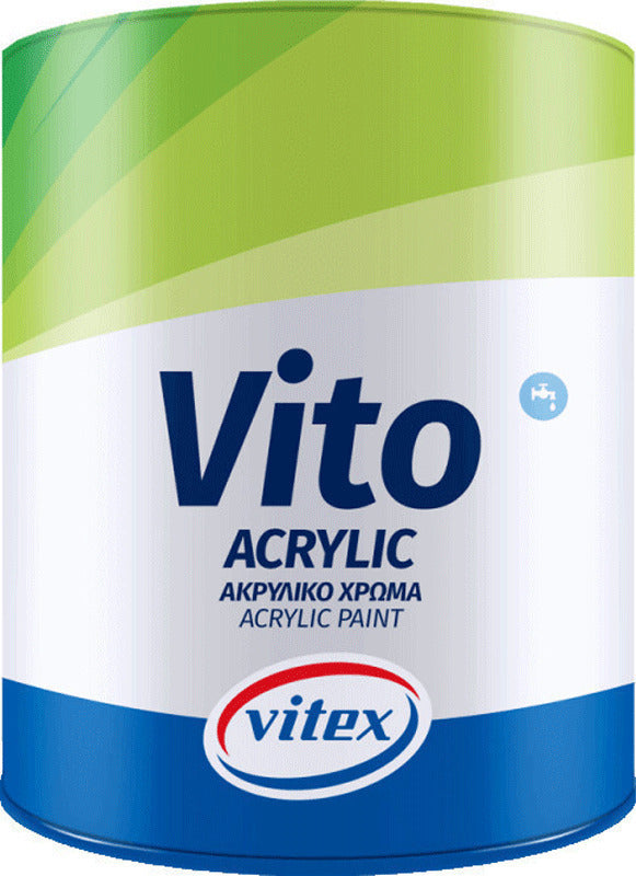 Vitex Vito Acrylic κρυλικό Χρώμα Λευκό 3lt