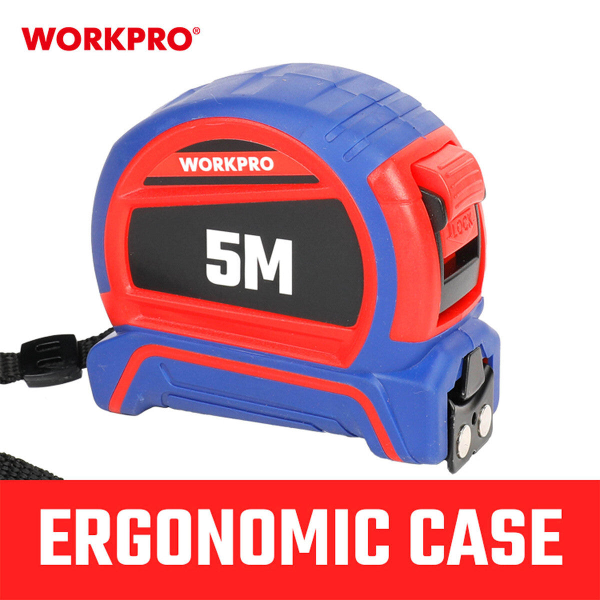 Workpro WP261041 Μέτρο Ρολό Διπλής Όψης 25mm 5m