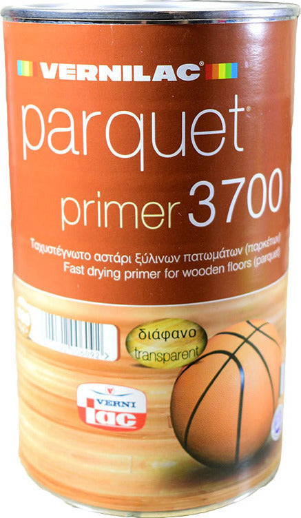 Vernilac Parquet Primer 3700 Αστάρι Παρκέ Υπόστρωμα Ξύλινων Πατωμάτων Διάφανο 900ml