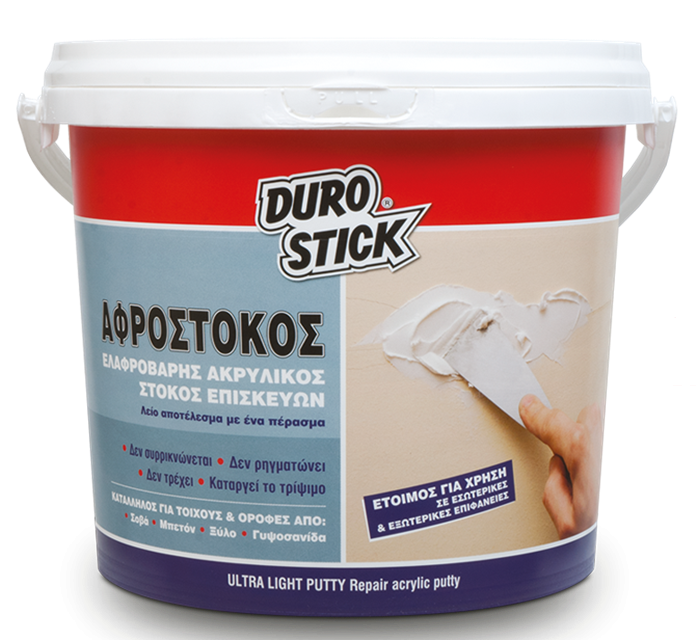 Durostick Αφρόστοκος Ελαφροβαρής Επισκευαστικός Ακρυλικός Στόκος Λευκός