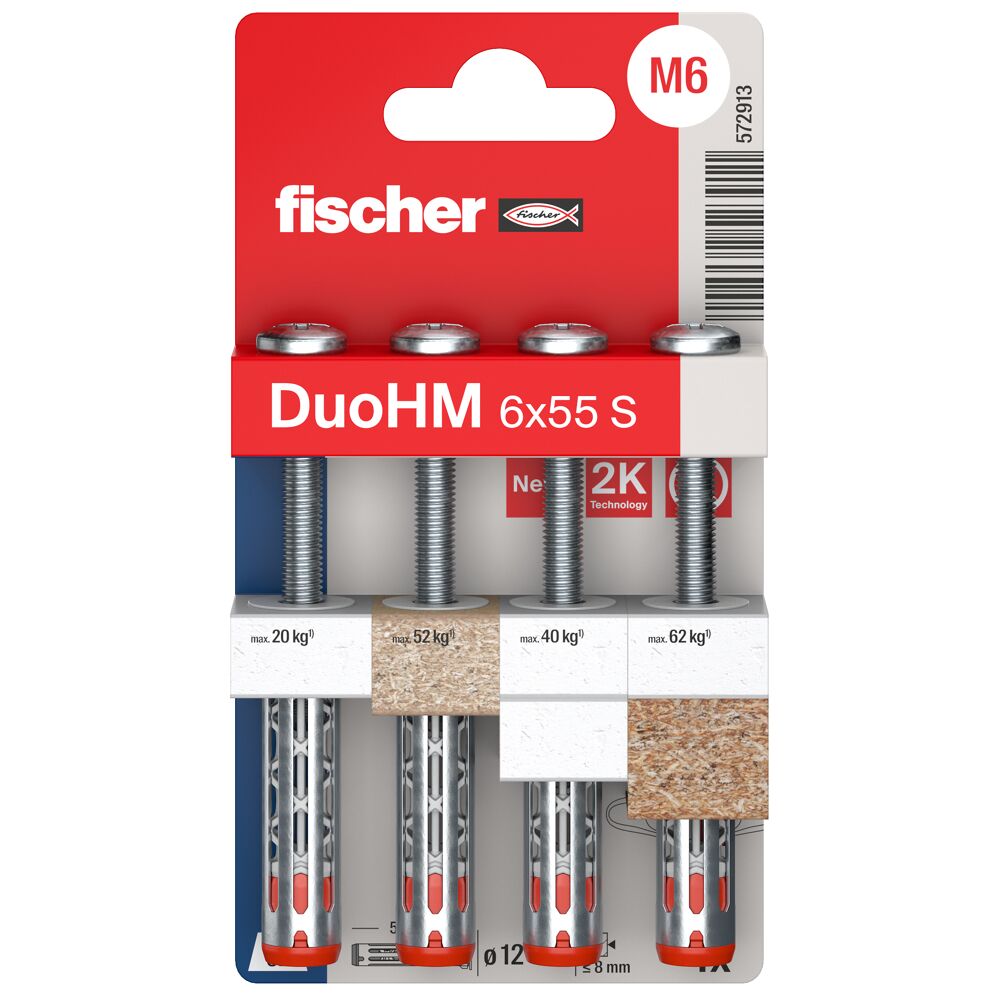 Fischer DuoHM Βύσμα Γυψοσανίδας