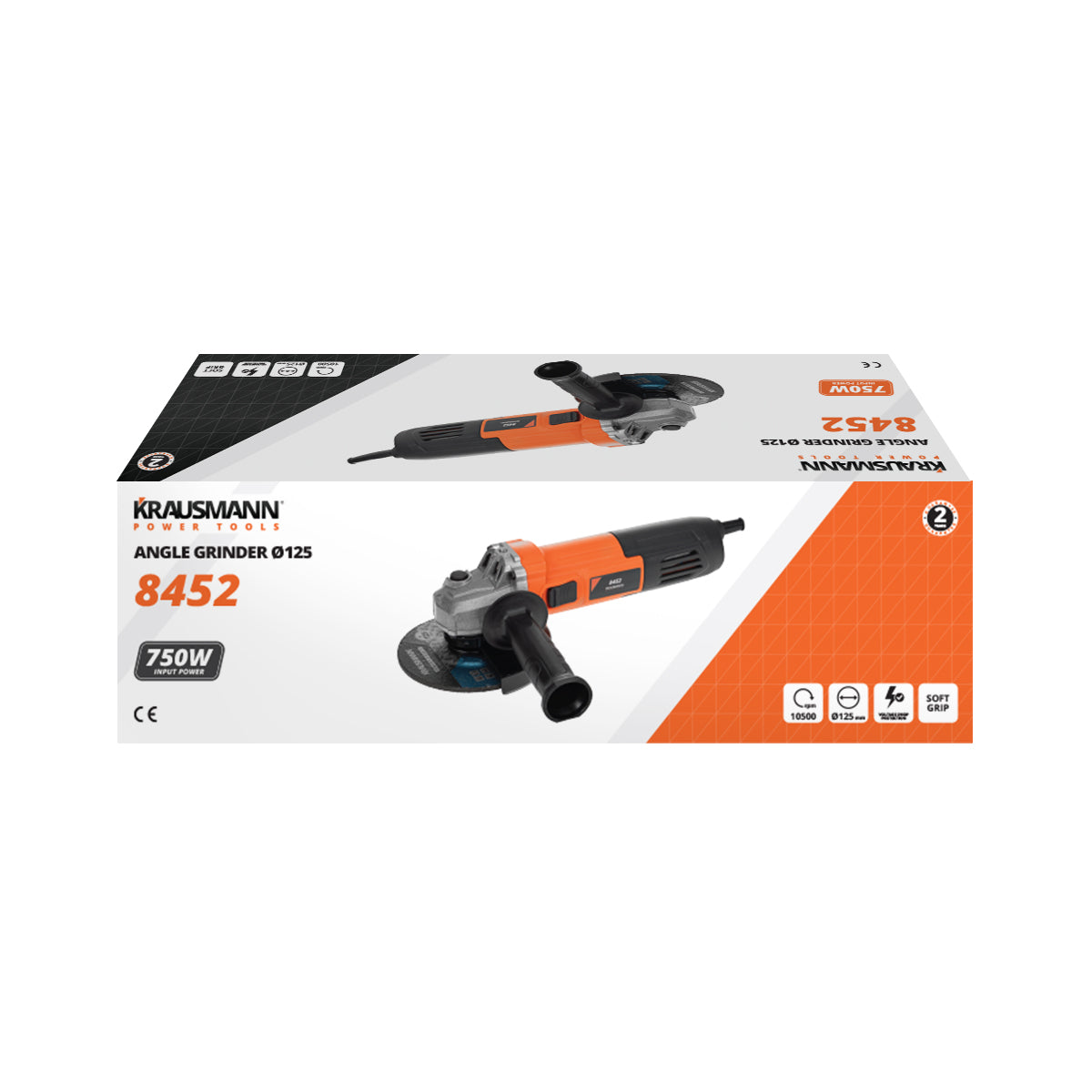 Krausmann 8451 Γωνιακός Τροχός Φ125 710W