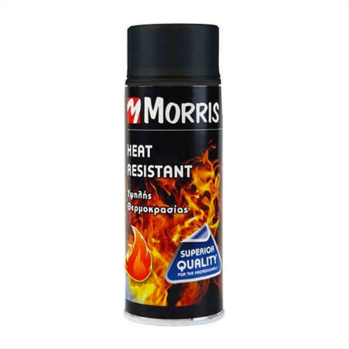 Morris Heat Resistant Χρώμα Υψηλής Θερμοκρασίας 800oC Spray 400ml MAT