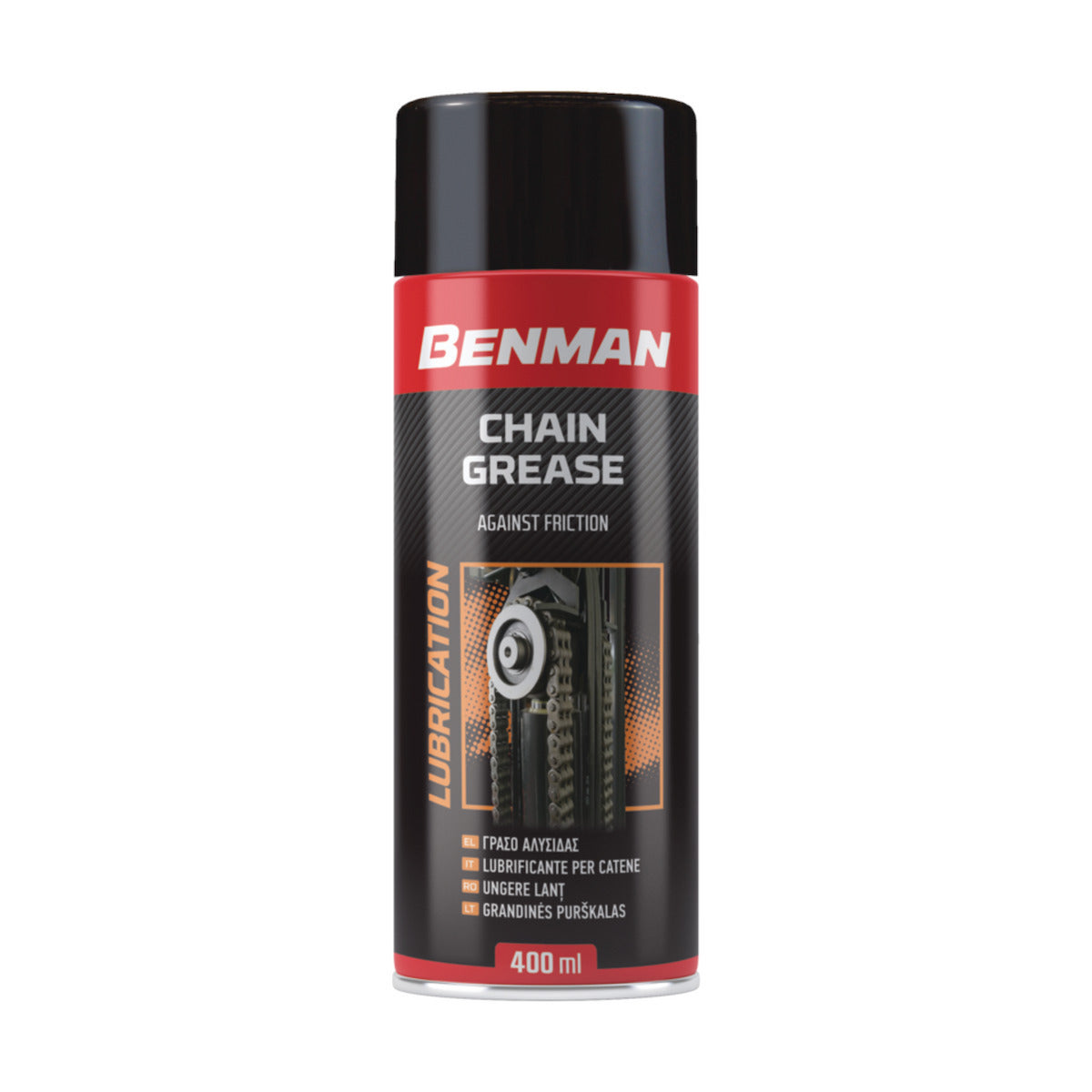 Benman 28581 Chain Grease Γράσσο Αλυσίδας με Λάδι κατά της Τριβής Spray 400ml
