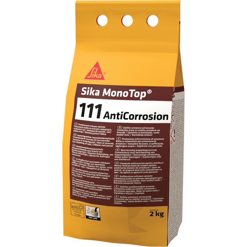 Sika MonoTop 111 AntiCorrosion Αναστολέας Διάβρωσης Γκρι/Πράσινο 2kg