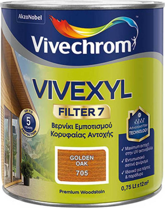 Vivechrom Vivexyl Filter 7 Βερνίκι Εμποτισμού Διαλύτου Σατινέ 750ml