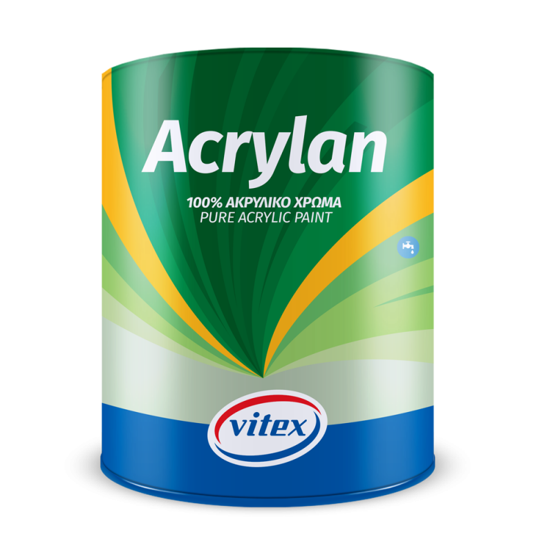 Vitex Acrylan Ακρυλικό Χρώμα Λευκό ΜΑΤ