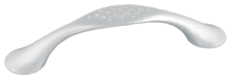 Λαβή Επίπλων Ντουλαπιών Αλουμινίου Νίκελ Ματ (Κέντρα Βίδας 96mm)