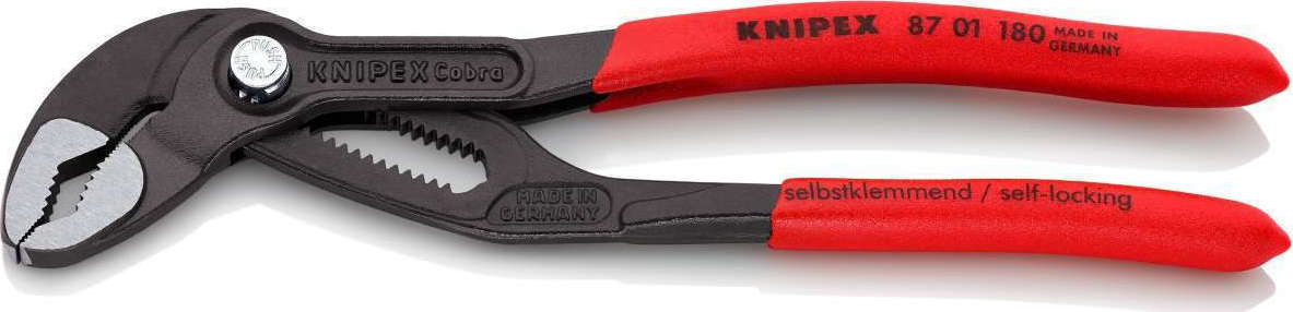 Knipex 87 01 180 Γκαζοτανάλια Cobra με Μόνωση 180mm