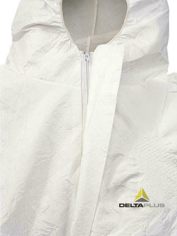 Delta Plus DT119 Ολόσωμη Φόρμα με Διπλό Φερμουάρ και Velcro Kατάλληλη για Xημικά