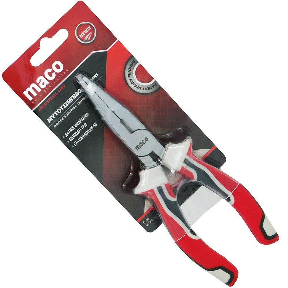 Maco Μυτοτσίμπιδο με Αντιολισθητική Λαβή 160mm