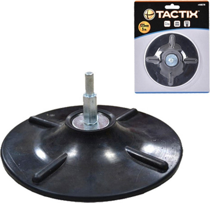 Tactix 446779 Δίσκος Ελαστικός Δραπάνων με Αξονάκι Φ125