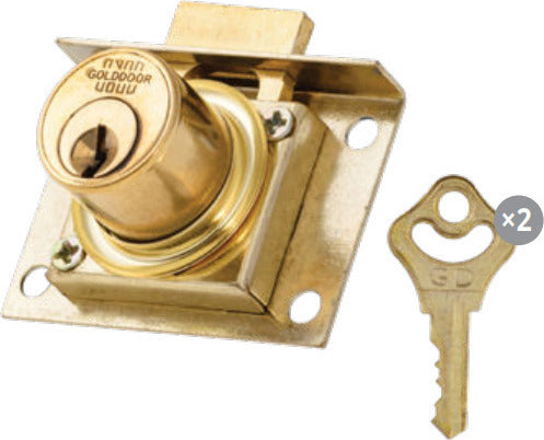 Golddoor Κλειδαριά Σκαφτή 2 (Κέντρο 20*20mm) (Εξωτερικό 40*53mm)