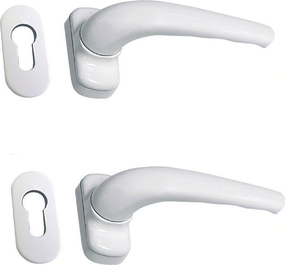 Domus G6310L Πόμολο Σετ Αλουμινίου Λευκό