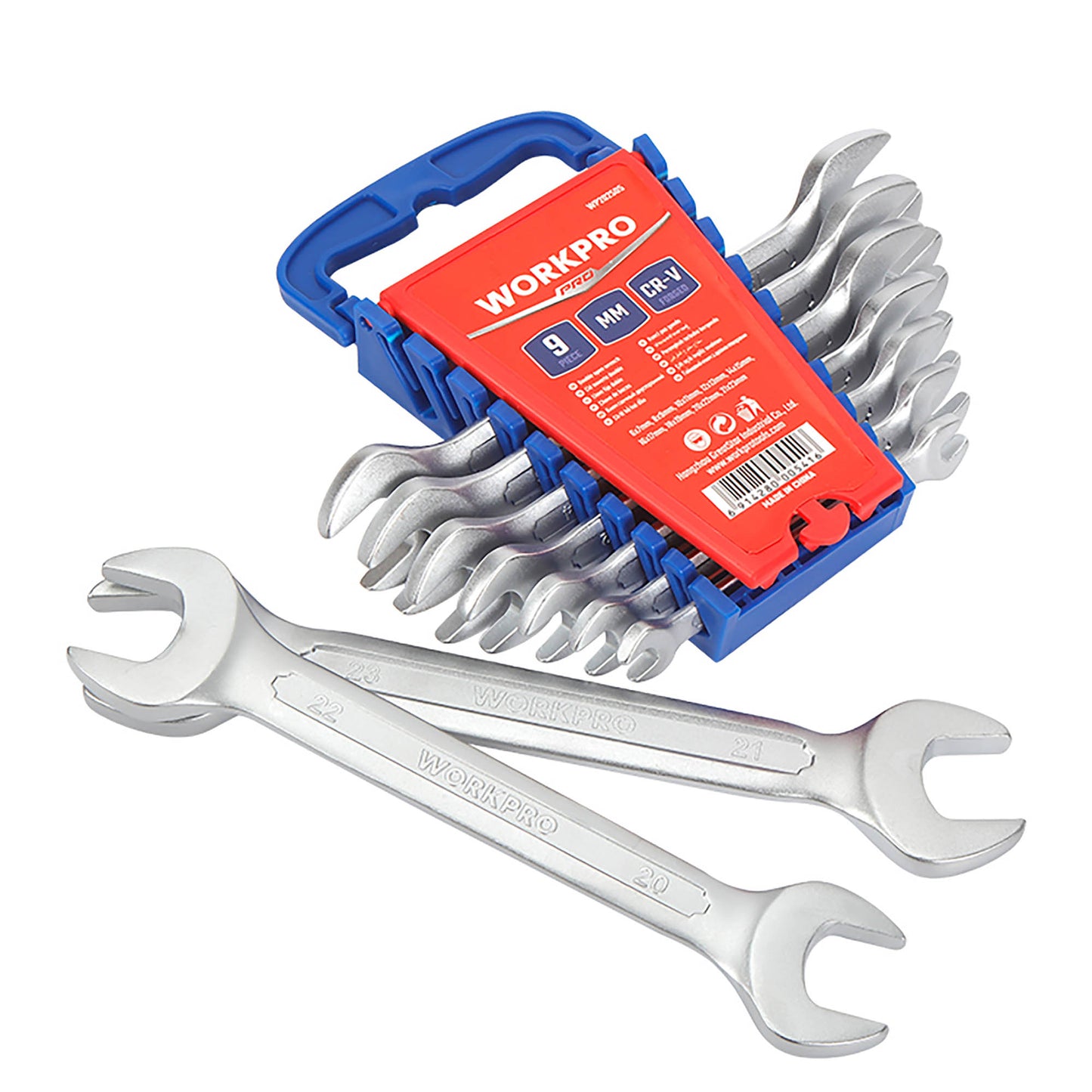 WorkPro WP202505 Σετ Γερμανικών Κλειδών με Θήκη 6x7-21x23mm 9τμχ