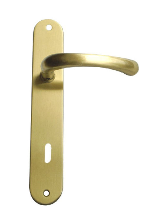 Πόμολο Αλουμινίου Μεσόπορτας Ζεύγος (Κέντρο 75mm)