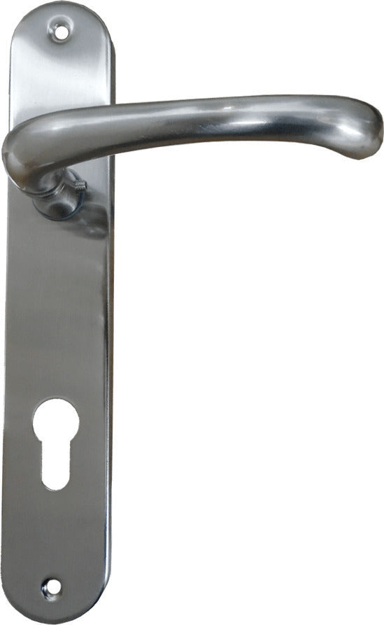 Πόμολο Εξώπορτας με Πλάκα Νίκελ ΜΑΤ ΦΙΞ