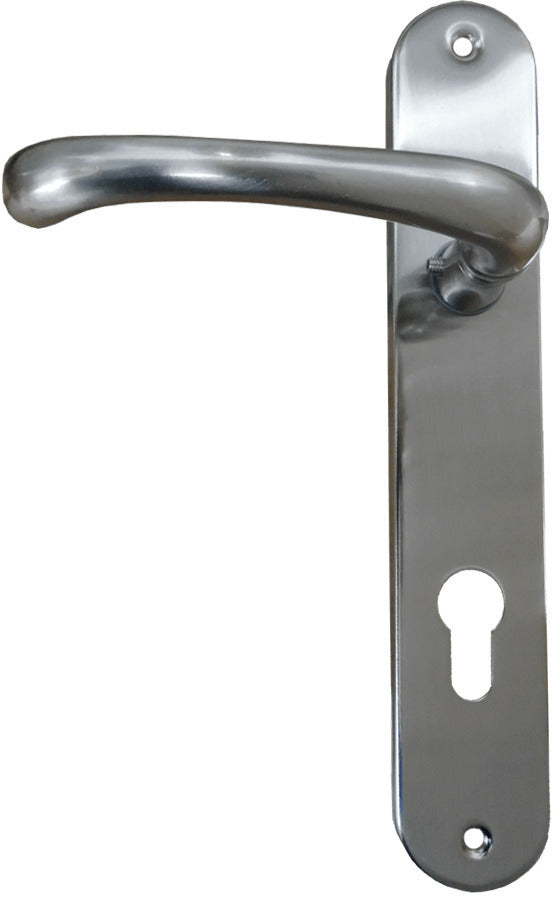 Πόμολο Εξώπορτας με Πλάκα Νίκελ ΜΑΤ ΦΙΞ