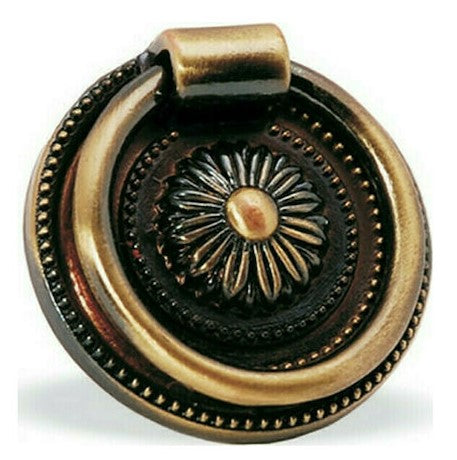 Πομολάκι Επίπλων Ντουλαπιών Ζάμακ Αντικέ/Χρυσό Φ33mm