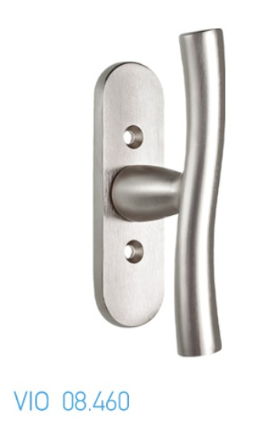 Viometale 08.460.59 Γρυλόχειρο Αλουμινίου Νίκελ ΜΑΤ 30x100mm (Αξονάκι Φ7)