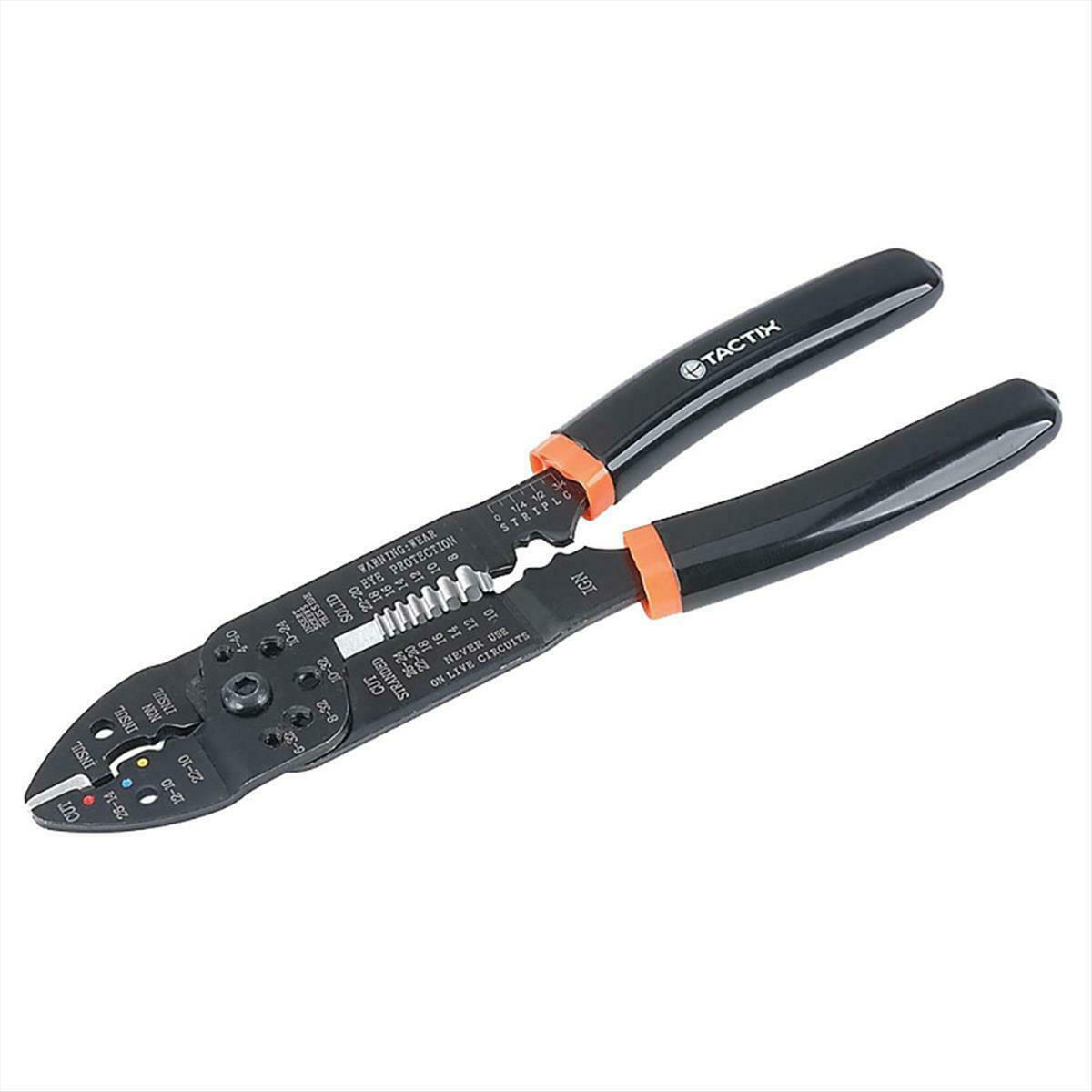Tactix 401009 Γδάρτης Καλωδίων-Πρέσα Ακροδεκτών 215mm