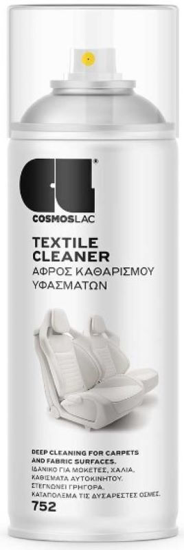 Cosmos Lac No752 Textile Cleaner Αφρός Καθαρισμού Υφασμάτων 400ml