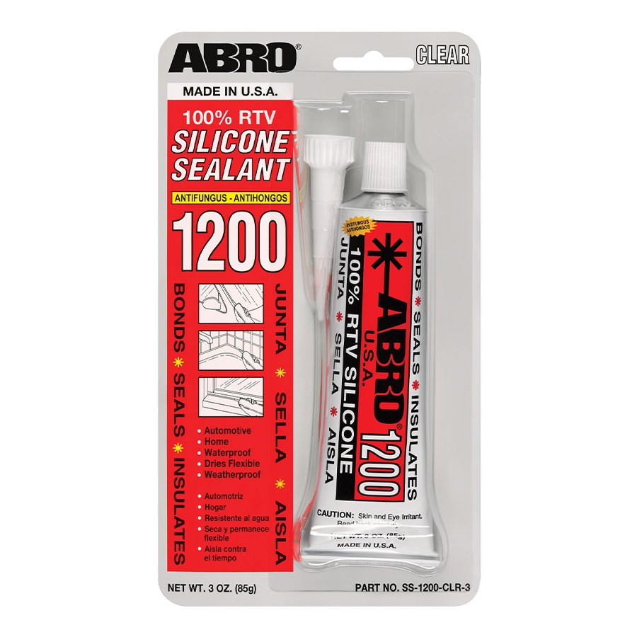 Abro SS-1200-CLR-3 Σιλικόνη Διάφανη Θερμοκρασίας 232oC Σωληνάριο 85gr