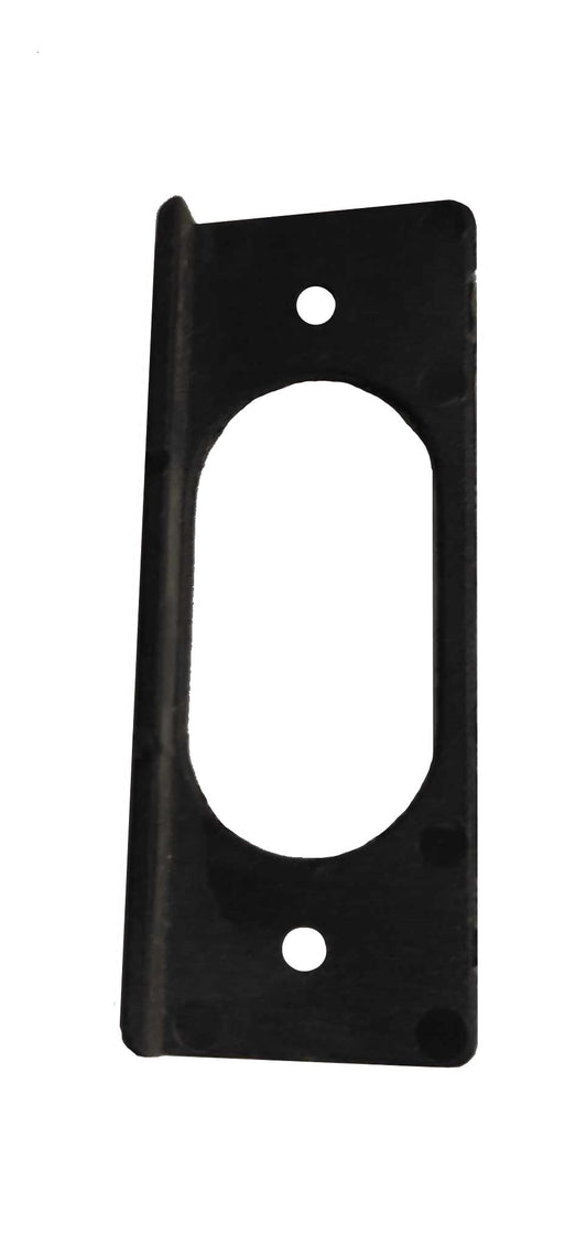Επιστόμιο Οβάλ Πλαστικό Μαύρο (Εσωτερικό 12.5x34mm) (Εξωτερικό 24x61mm) (1 τμχ)