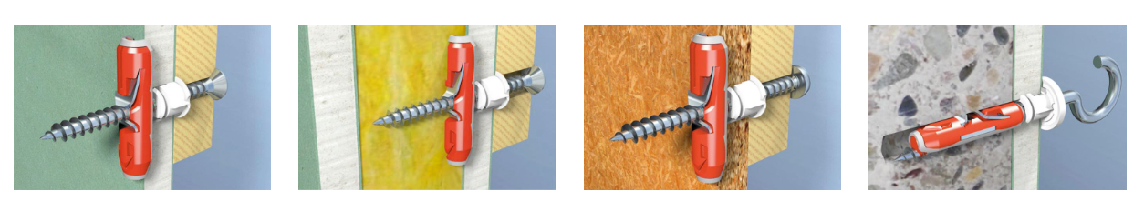 Fischer 537258 DuoTec 10 Βύσμα για Λεπτότοιχα Υλικά Φ10mm