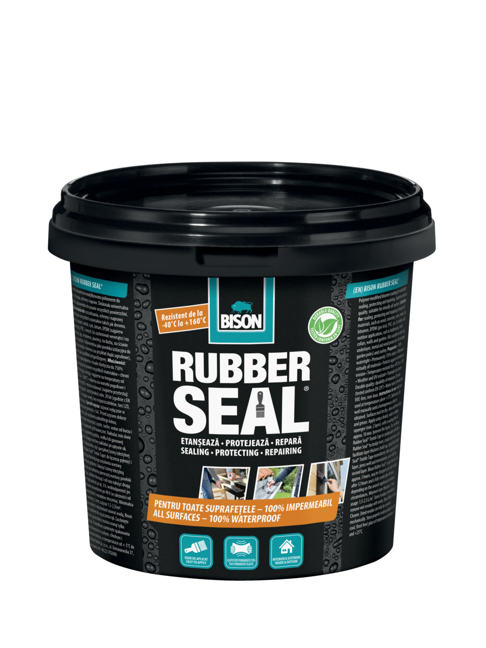 Bison Rubber Seal Κιτ Επιδιόρθωσης Μαύρο 750ml