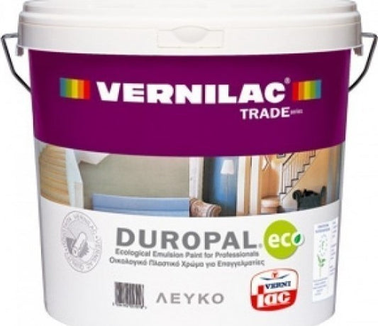 Vernilac Duropal Eco Οικολογικό Πλαστικό Εσωτερικής Χρήσης Λευκό 3lt