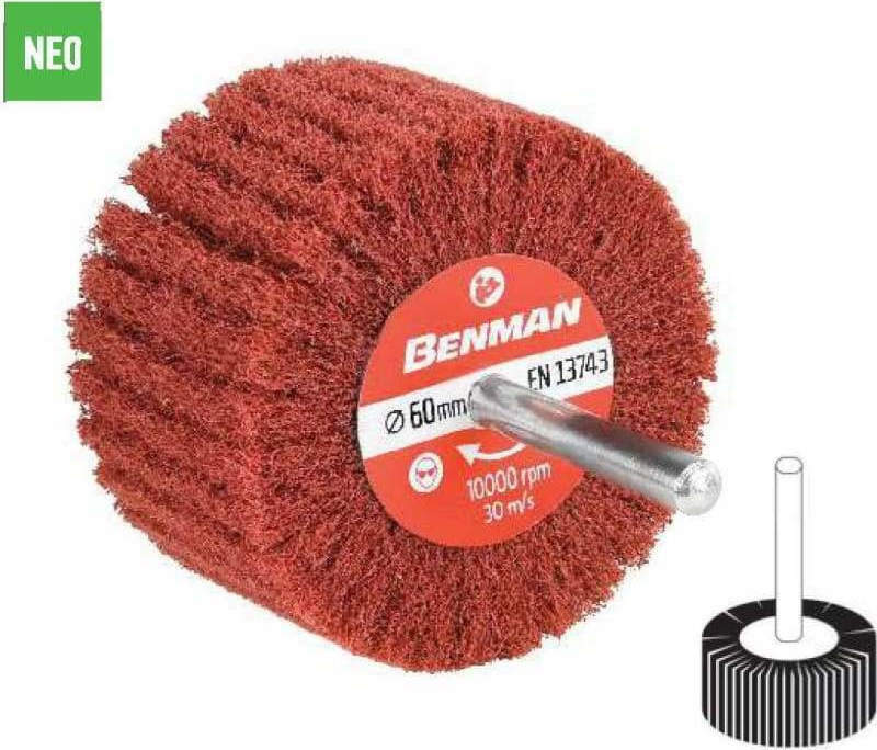 Benman 72070 Σβουράκι Λείανσης με Αξονάκι P280 50x80mm