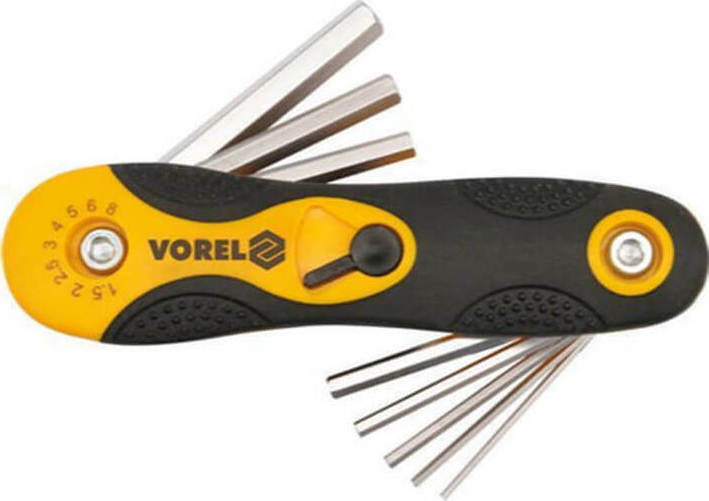 Vorel 56506 Κλειδιά Άλλεν Σουγιάς 1.5-2-2.5-3-4-5-6-8mm (8 τμχ)