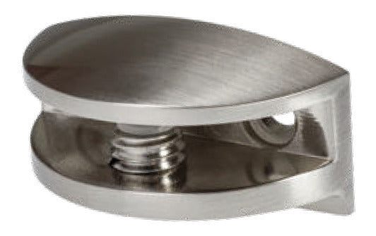 Στήριγμα Ραφιών Κρυστάλλων Inox Νίκελ ΜΑΤ 14*38mm (Άνοιγμα 38mm) (1 τμχ)