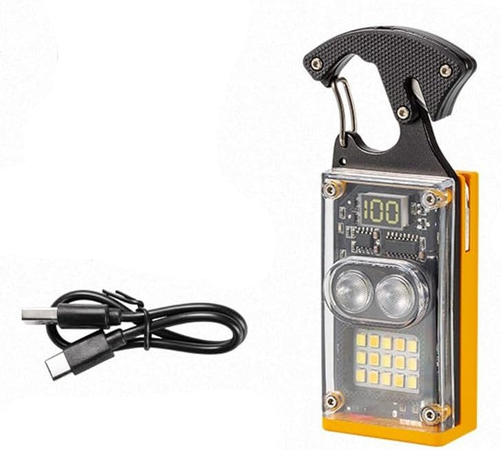 W5180 Φακός-Πολυεργαλείο LED με Ηλιακή Φόρτιση 6.6W