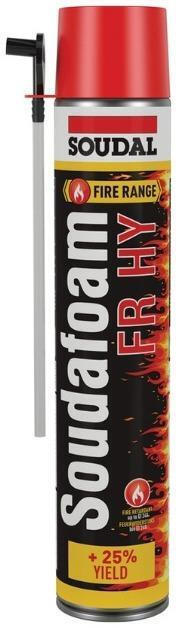 Soudal Soudalfoam FR HY Αφρός Πολυουρεθάνης Πυράντοχος PU Ροζ 750ml