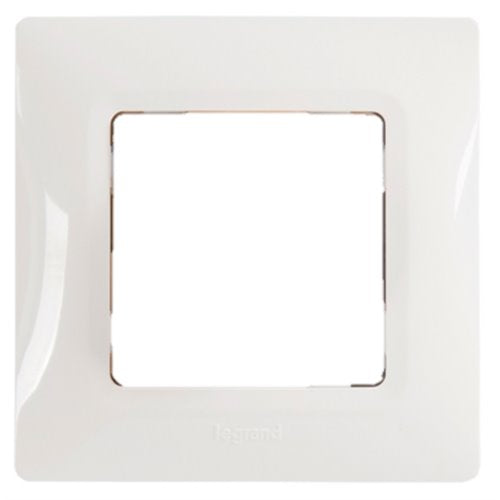 Legrand Salbei Διακόπτης Χωνευτός Πλαστικός Λευκός (Μαζί με Πλαίσιο 86x86x10mm)