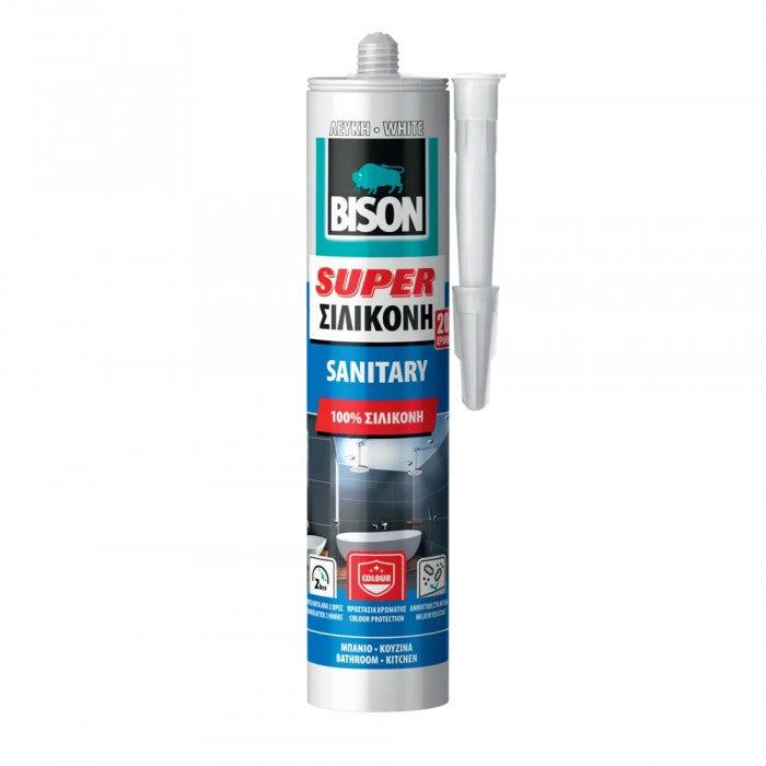 Bison Super Αντιμουχλική Σιλικόνη για Μπάνιο και Κουζίνα 280ml (20 έτη Εγγύση)