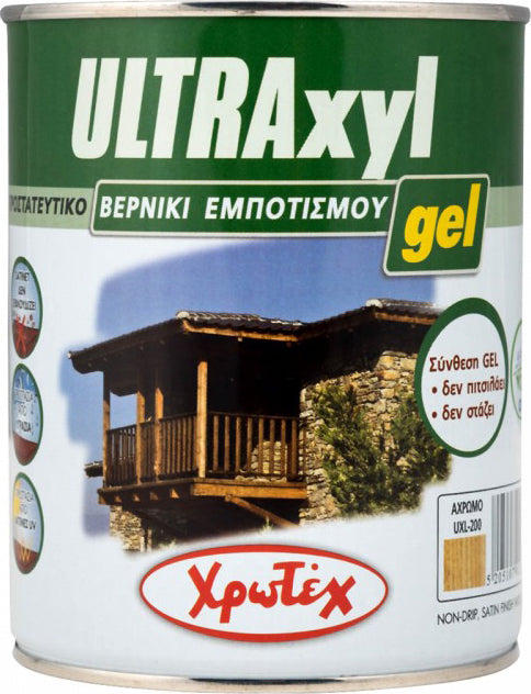 Χρωτέχ Ultraxyl Gel Προστατευτικό Βερνίκι Εμποτισμού Διάφανο 750ml