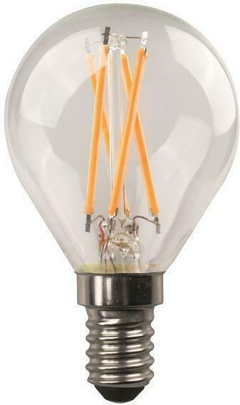Eurolamp Λάμπα LED Σφαιρική Filament Crossed E14