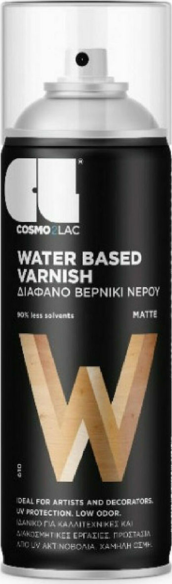 Cosmos Lac Water Based Vanish Διάφανο Βερνίκι Νερού 400ml