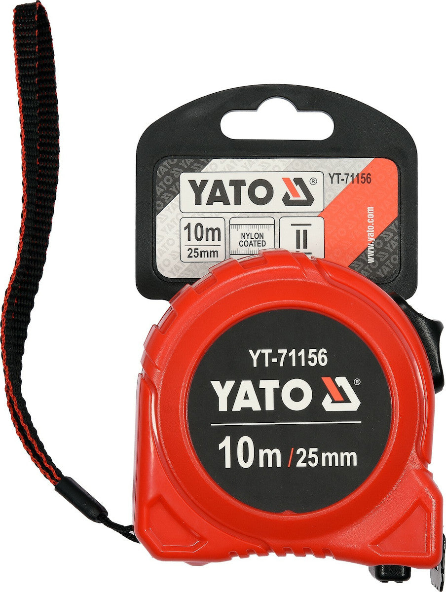 Yato YT-71156 Μέτρο Πλαστικό με Αυτόματη Επαναφορά 10m*25mm