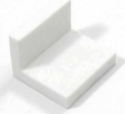 HardPlast Γωνία Μεταλλική Στήριξης Ντουλαπιών με Πλαστικό Κάλυμμα Γκρι 33*42mm