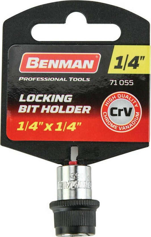 Benman 71055 Μυτοκαρυδάκι Αντάπτορας για Μύτες σε Καστάνια 1/4" με Κλείδωμα