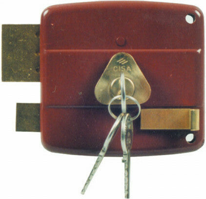 Cisa Locking Line Κλειδαριά Κουτιαστή Χωρίς Αντίκρυσμα με Κύλινδρο 3 Κλειδιά