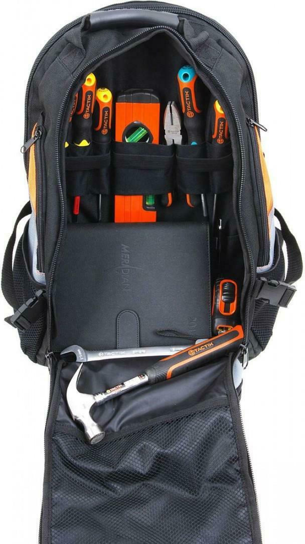 Tactix 323147 Τσάντα Εργαλείων Πλάτης Με 15 Θήκες 47× 35 × 28cm